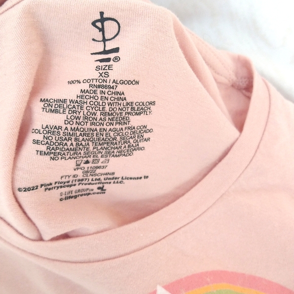 Pink Floyd Crop Top Size XS - Picture 5 of 7